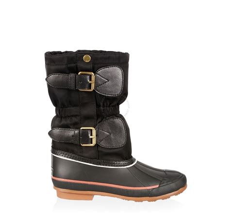 burberry ellington duck boots|burberry check back boots.